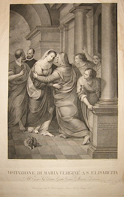 Todeschini Tommaso  Visitazione di Maria Vergine a S. Elisabetta... 1826 Cremona, Luigi De Micheli 